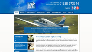 Carlisle Flight Training Woocommerce and WordPress website