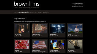 Brownfilms website project